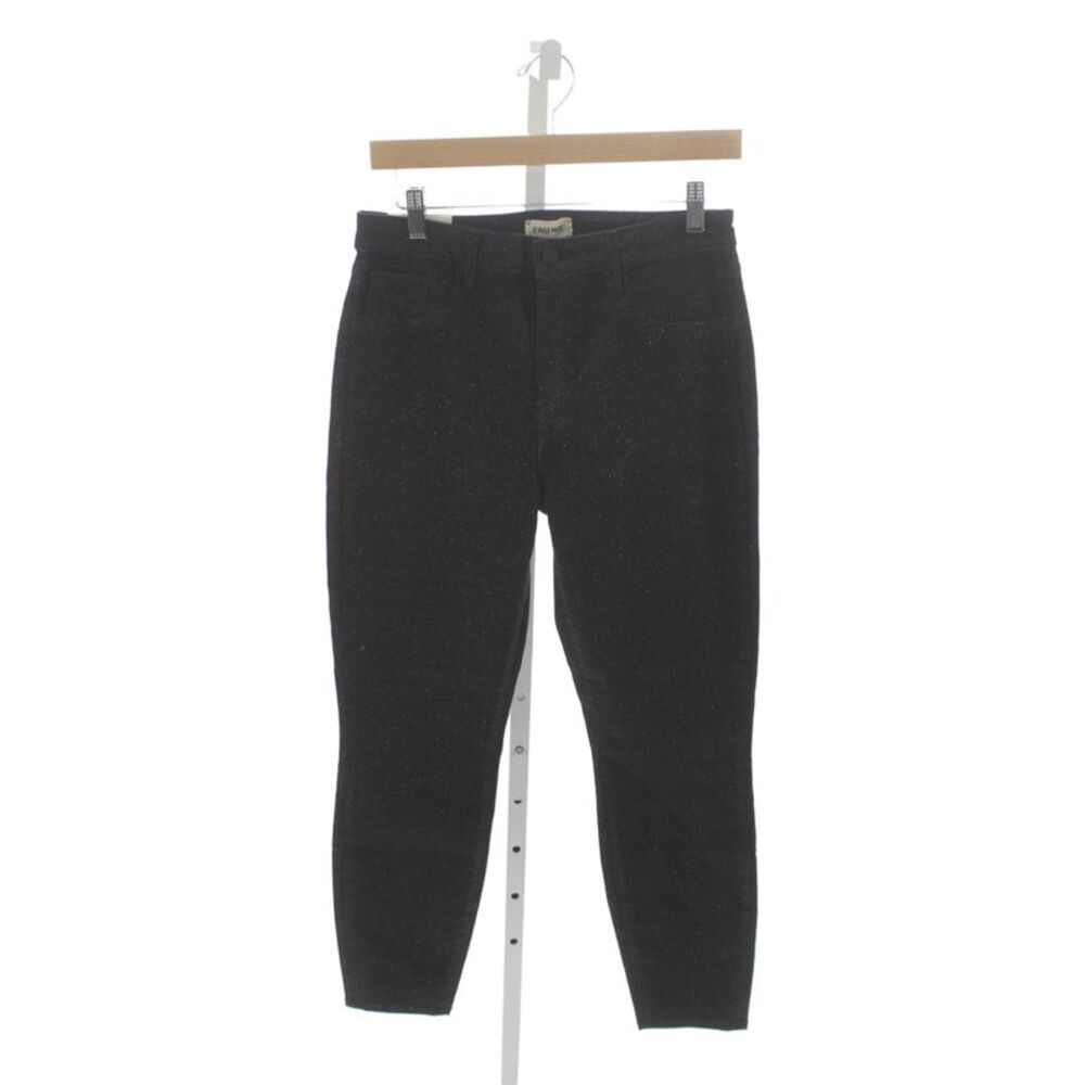 L'Agence Womens Black Checked Cotton Skinny Jeans Size 29 - Picture 1 of 6